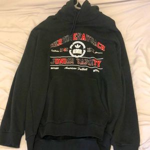Adidas black and red college hoody large